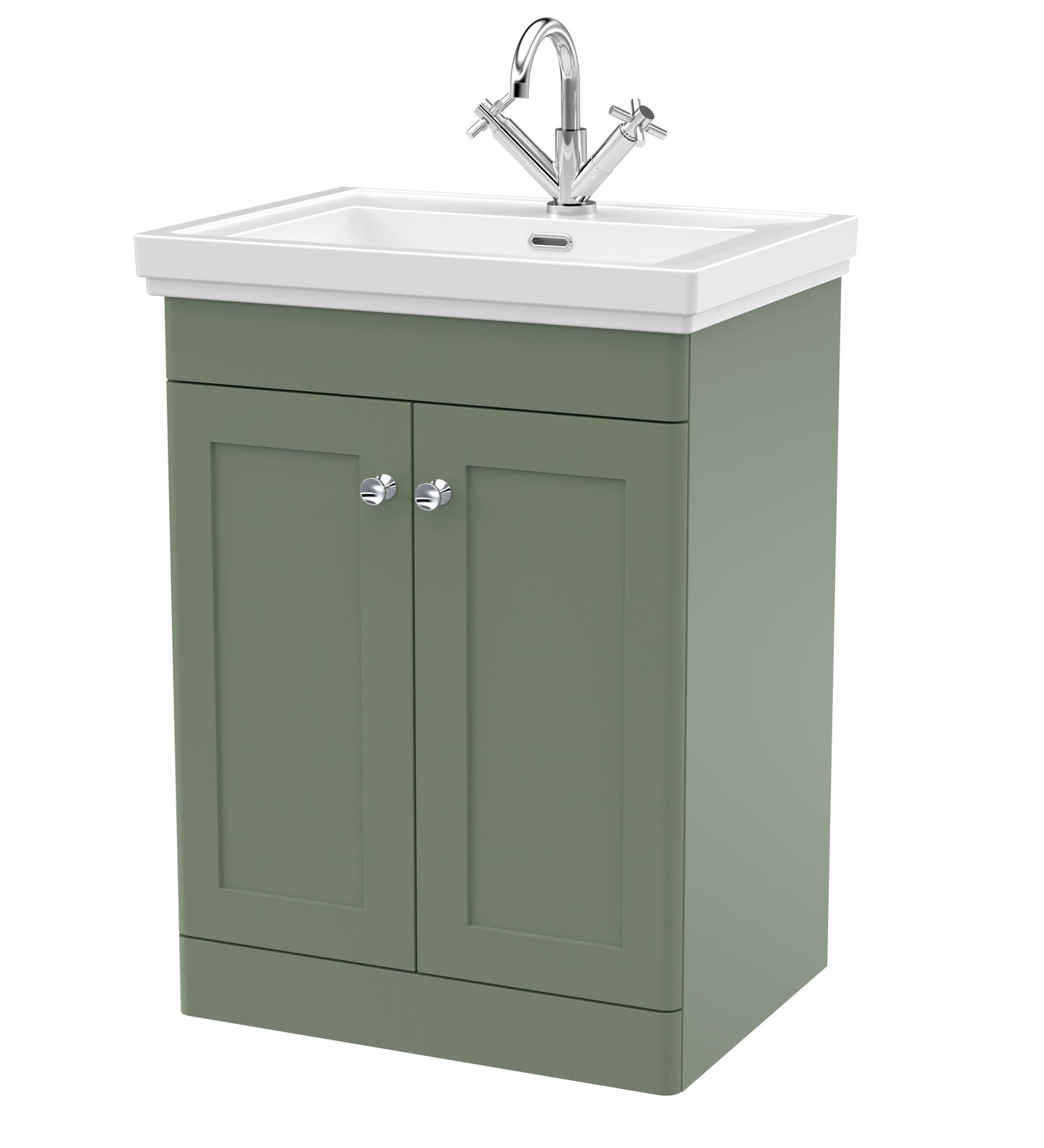 Nuie Classique 600mm Floor Standing 2 Door Vanity & Basin