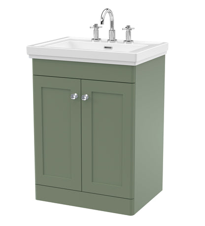 Nuie Classique 600mm Floor Standing 2 Door Vanity & Basin