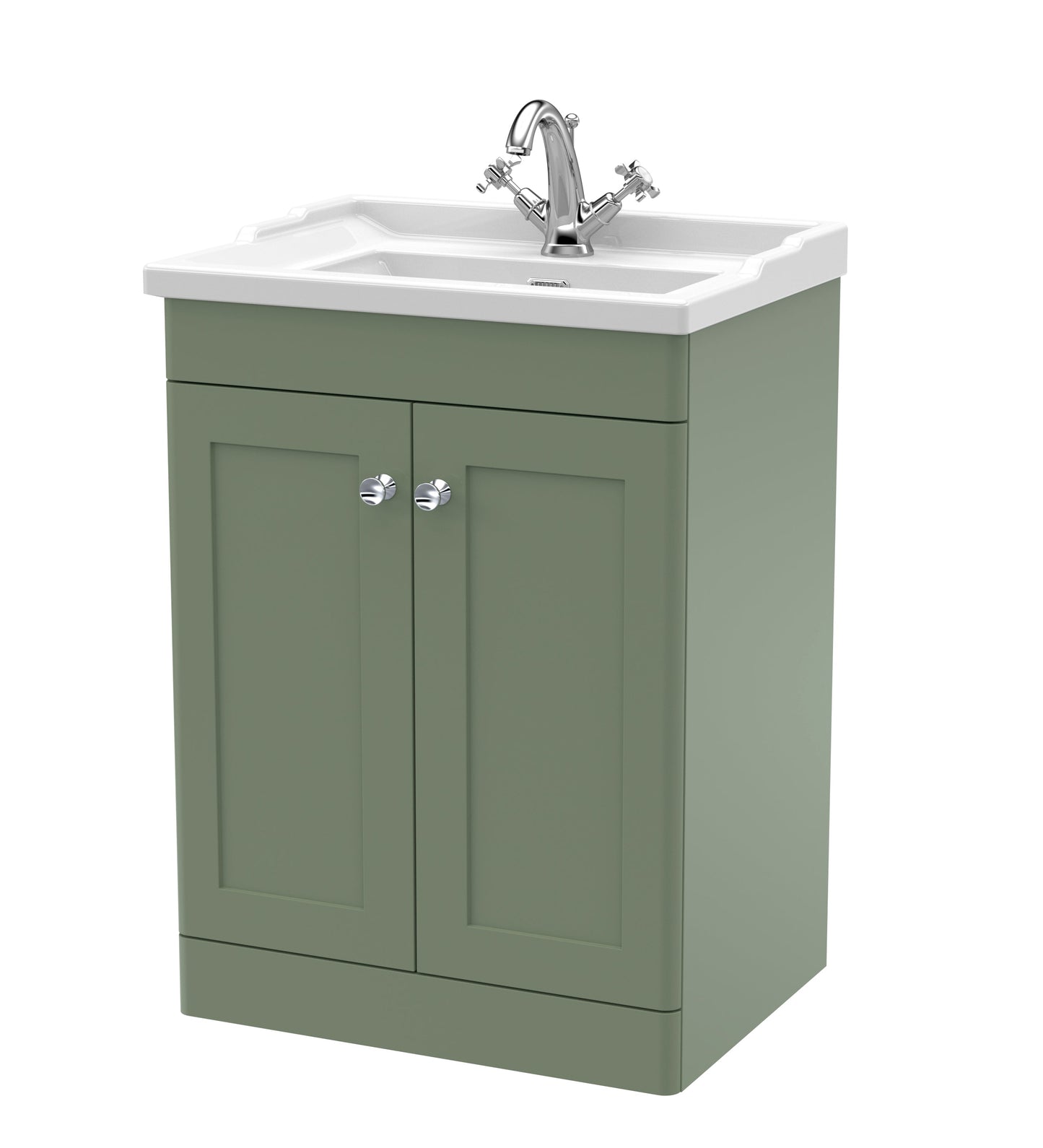 Nuie Classique 600mm Floor Standing 2 Door Vanity & Basin