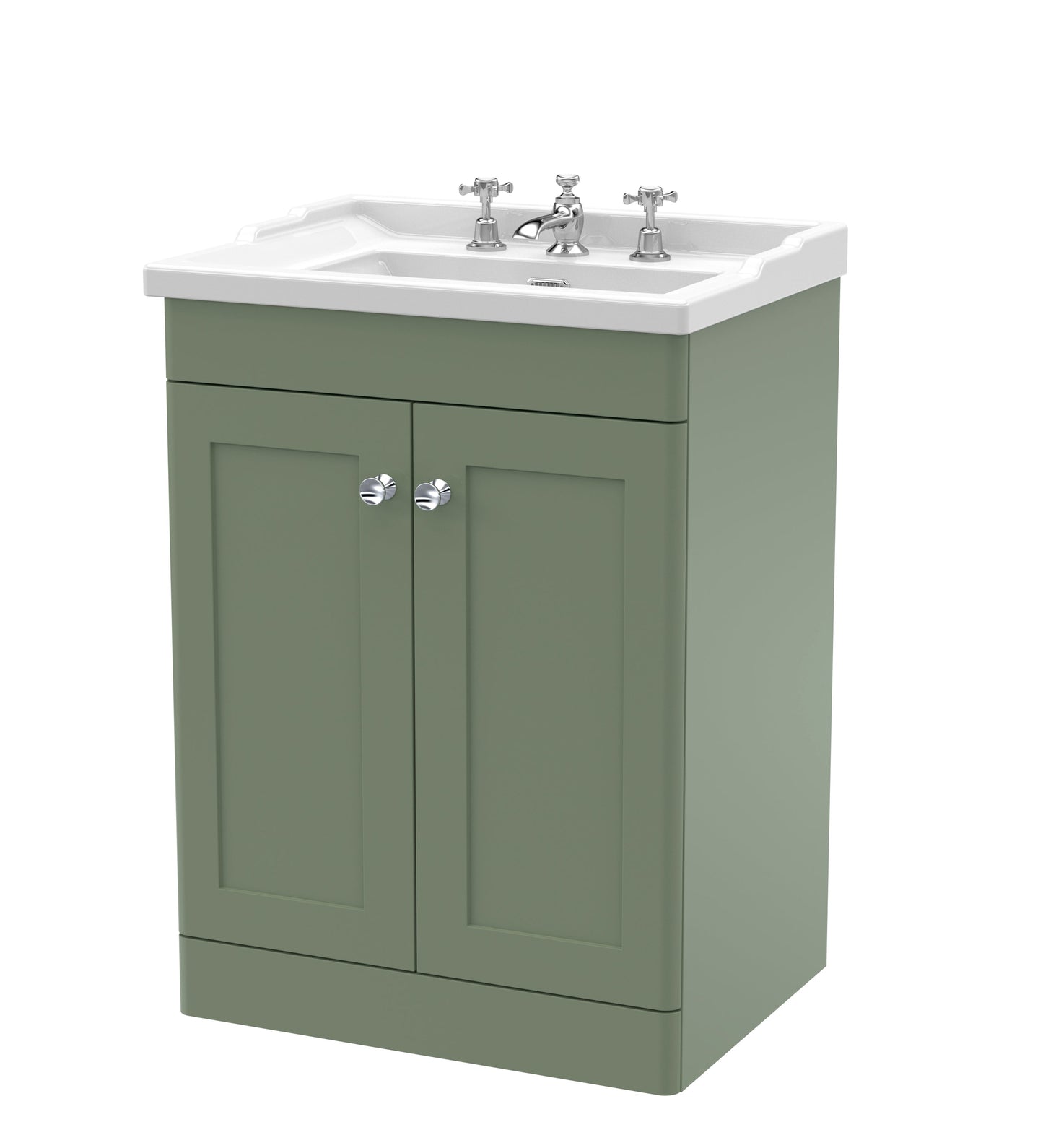 Nuie Classique 600mm Floor Standing 2 Door Vanity & Basin