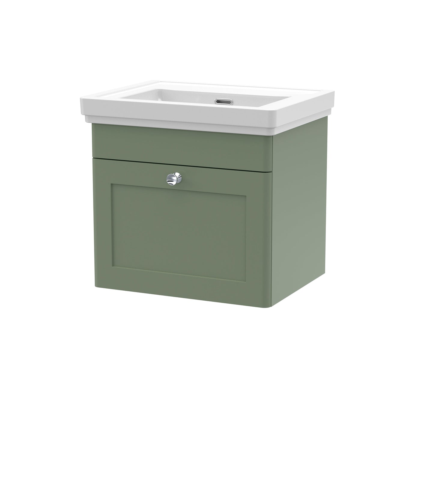 Nuie Classique 500mm Wall Hung 1 Drawer Vanity & Basin