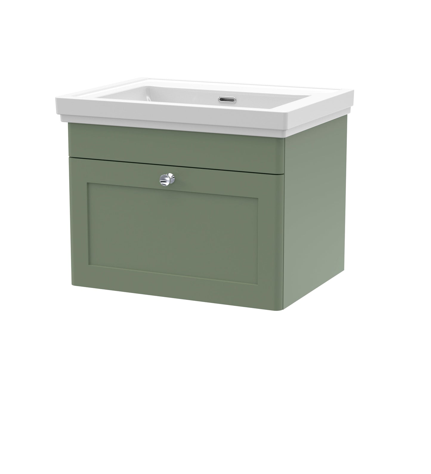 Nuie Classique 600mm Wall Hung 1 Drawer Vanity & Basin