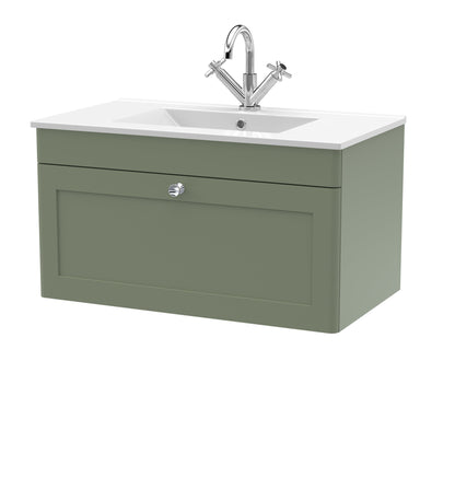 Nuie Classique 800mm Wall Hung 2-Door Vanity with Basin