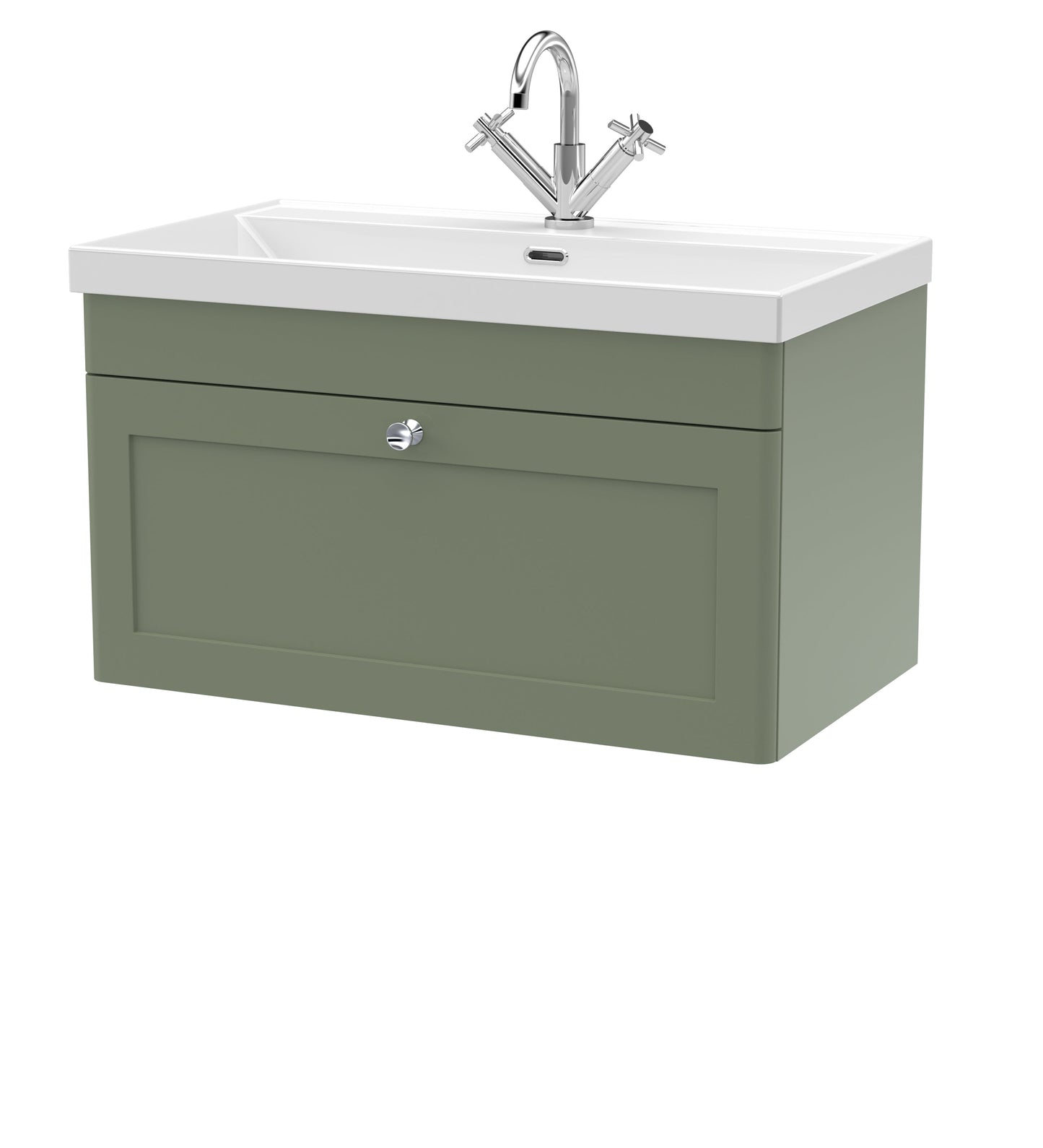 Nuie Classique 800mm Wall Hung 2-Door Vanity with Basin