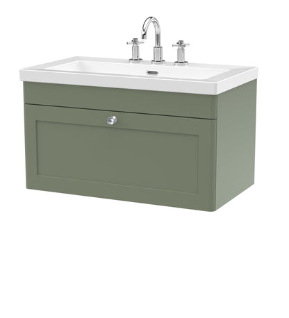 Nuie Classique 800mm Wall Hung 2-Door Vanity with Basin