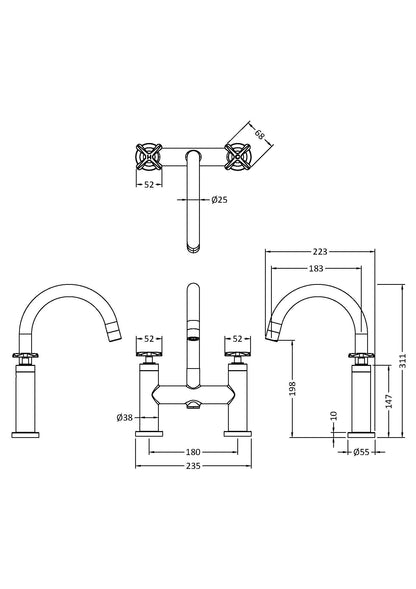 Nuie Aztec Bath Filler