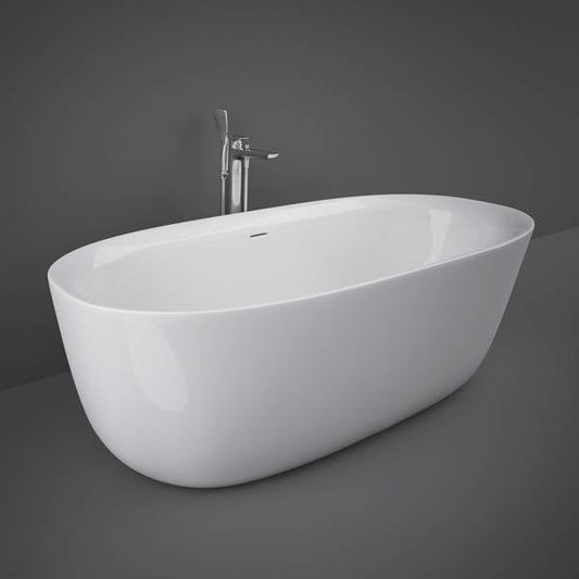 RAK-Contour Freestanding Oval Bathtub Inc. Waste