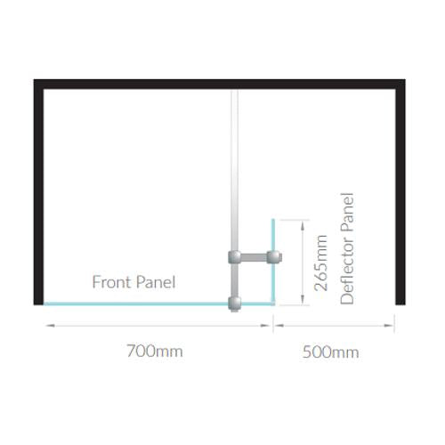 Kudos 10mm Foldaway Deflector Panel