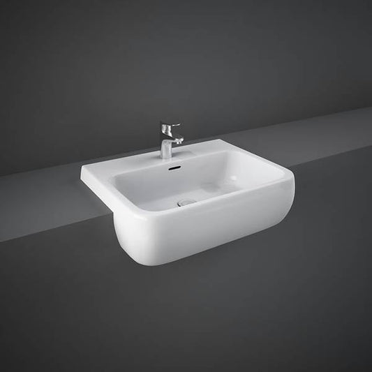 RAK-Metropolitan 520mm Semi Recessed Wash Basin