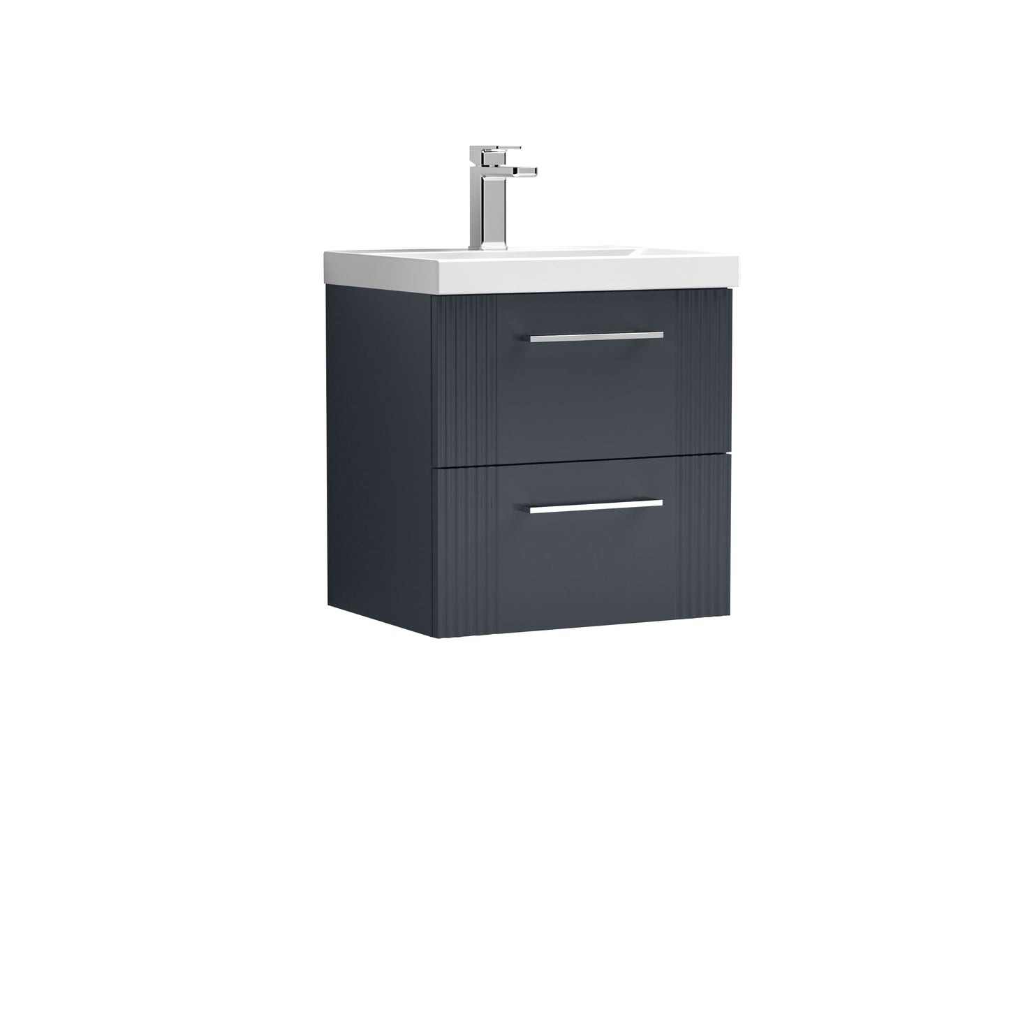 Nuie Deco 500mm Wall Hung 2 Drawer Vanity & Basin