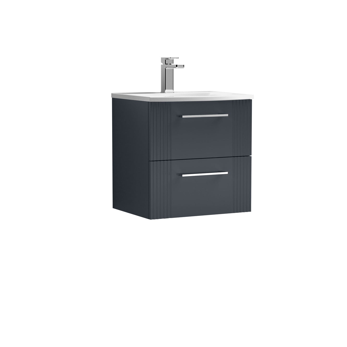 Nuie Deco 500mm Wall Hung 2 Drawer Vanity & Basin