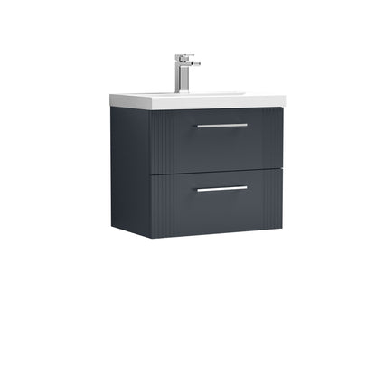 Nuie Deco 600mm Wall Hung 2 Drawer Vanity & Basin