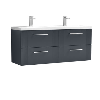 Nuie v1200 Wall Hung 4-Drawer Vanity & Basin/Worktop