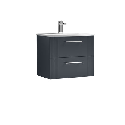 Nuie Deco 600mm Wall Hung 2 Drawer Vanity & Basin