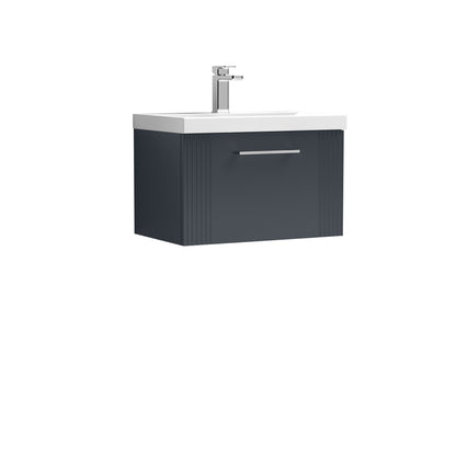 Nuie Deco 600mm Wall Hung Single Drawer Vanity & Basin