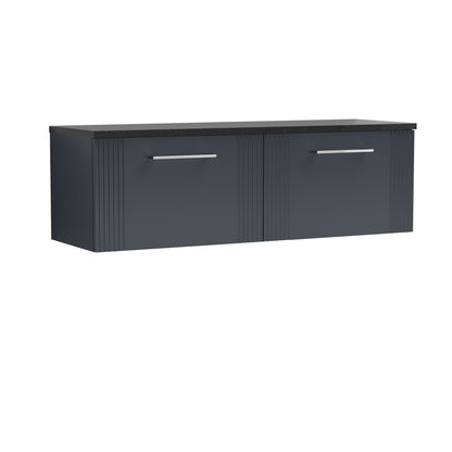 Nuie Deco 1200 Wall Hung 2-Drawer Vanity & Laminate Worktop