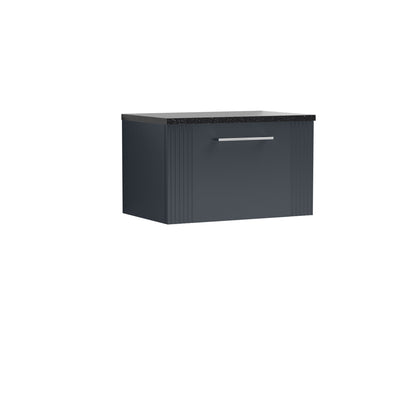 Nuie Deco 600mm Wall Hung Single Drawer Vanity & Worktop