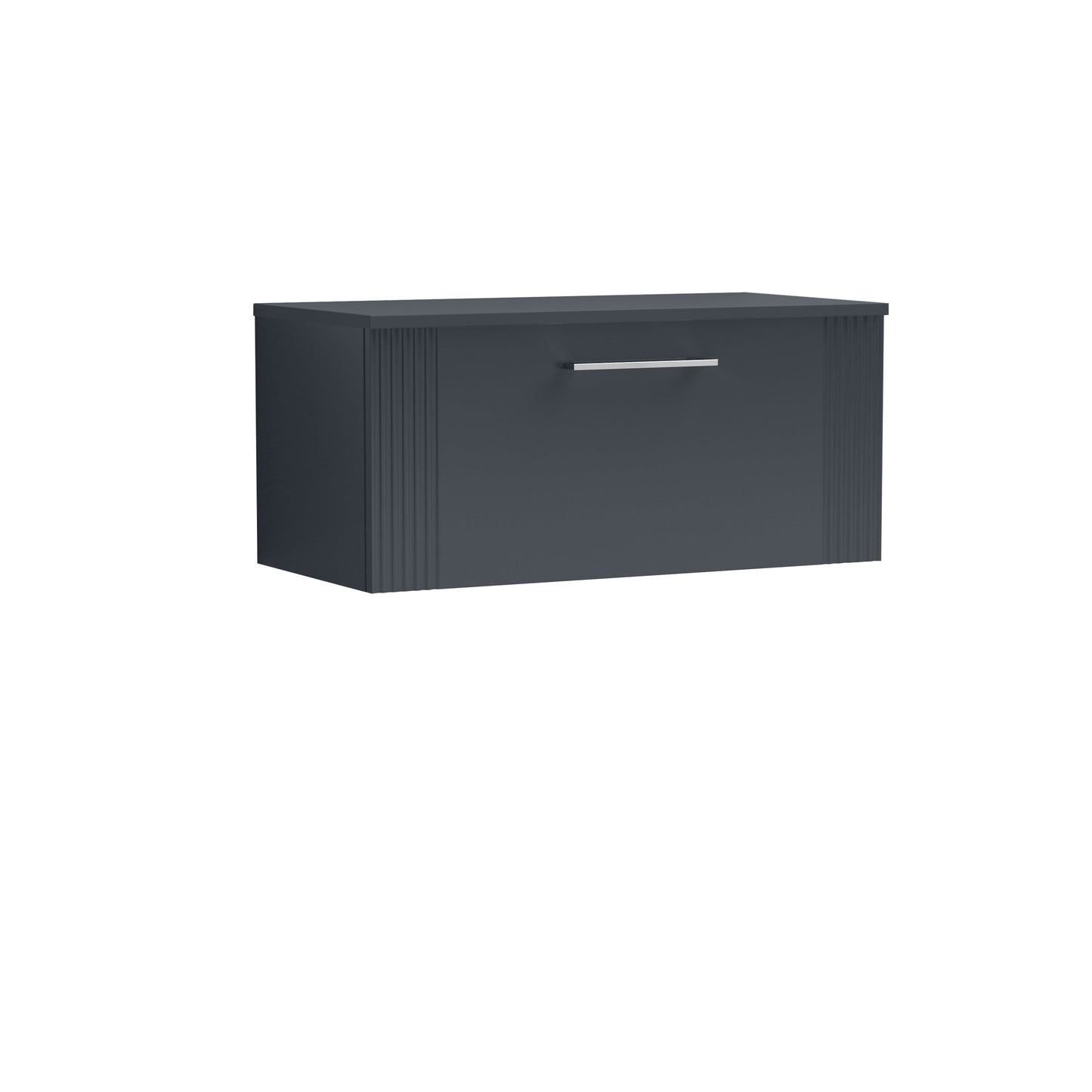 Nuie Deco 800mm Wall Hung Single Drawer Vanity & Basin/Worktop