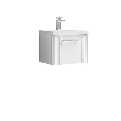 Nuie Deco 500mm Wall Hung Single Drawer Vanity & Basin