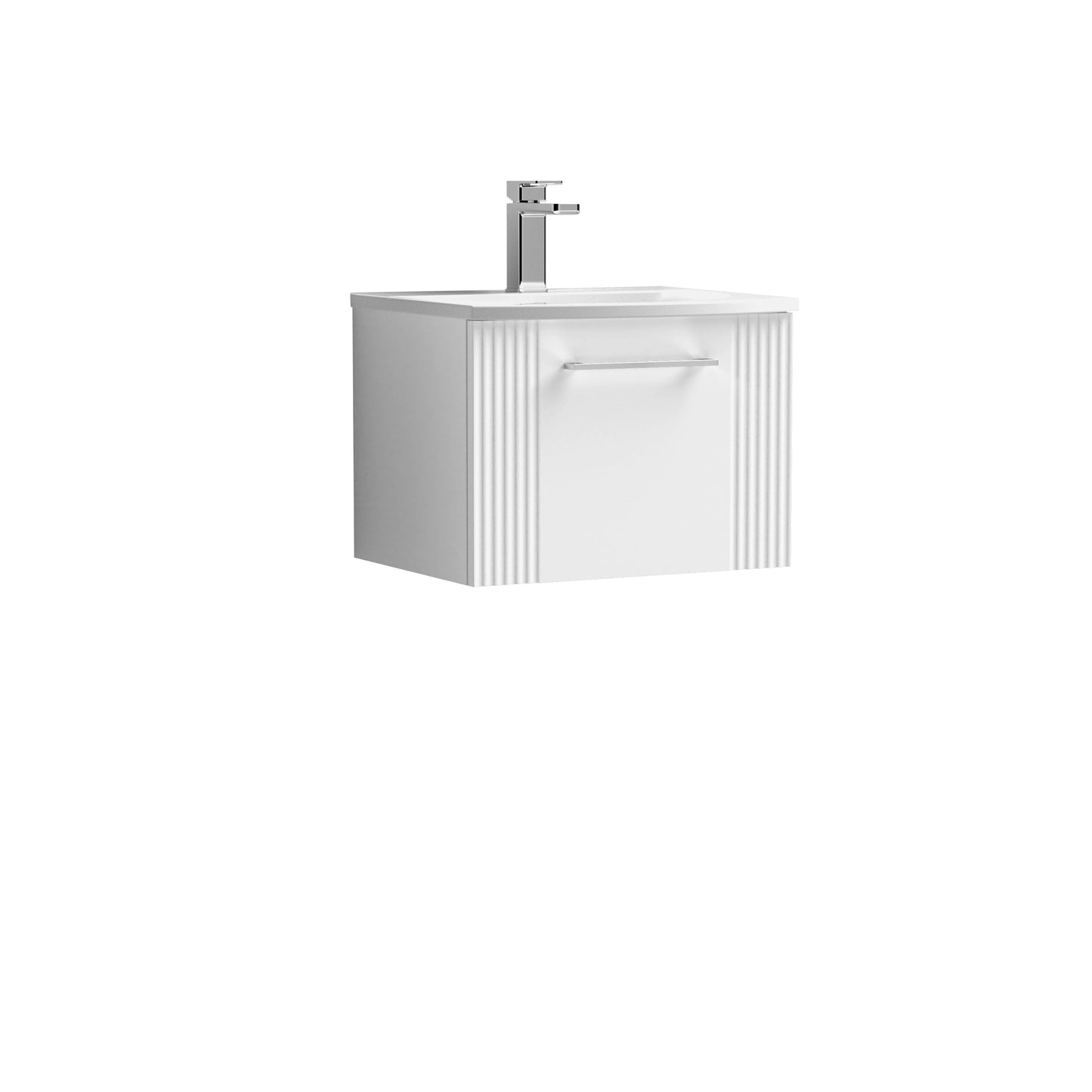 Nuie Deco 500mm Wall Hung Single Drawer Vanity & Basin