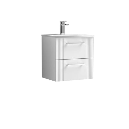 Nuie Deco 500mm Wall Hung 2 Drawer Vanity & Basin