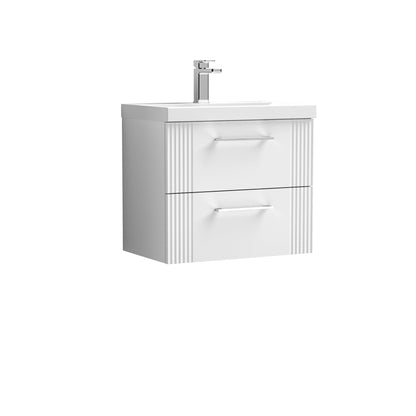 Nuie Deco 600mm Wall Hung 2 Drawer Vanity & Basin