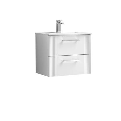 Nuie Deco 600mm Wall Hung 2 Drawer Vanity & Basin