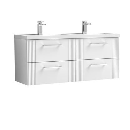 Nuie v1200 Wall Hung 4-Drawer Vanity & Basin/Worktop