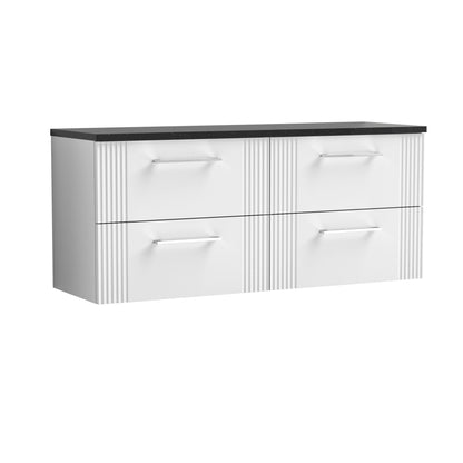 Nuie v1200 Wall Hung 4-Drawer Vanity & Basin/Worktop