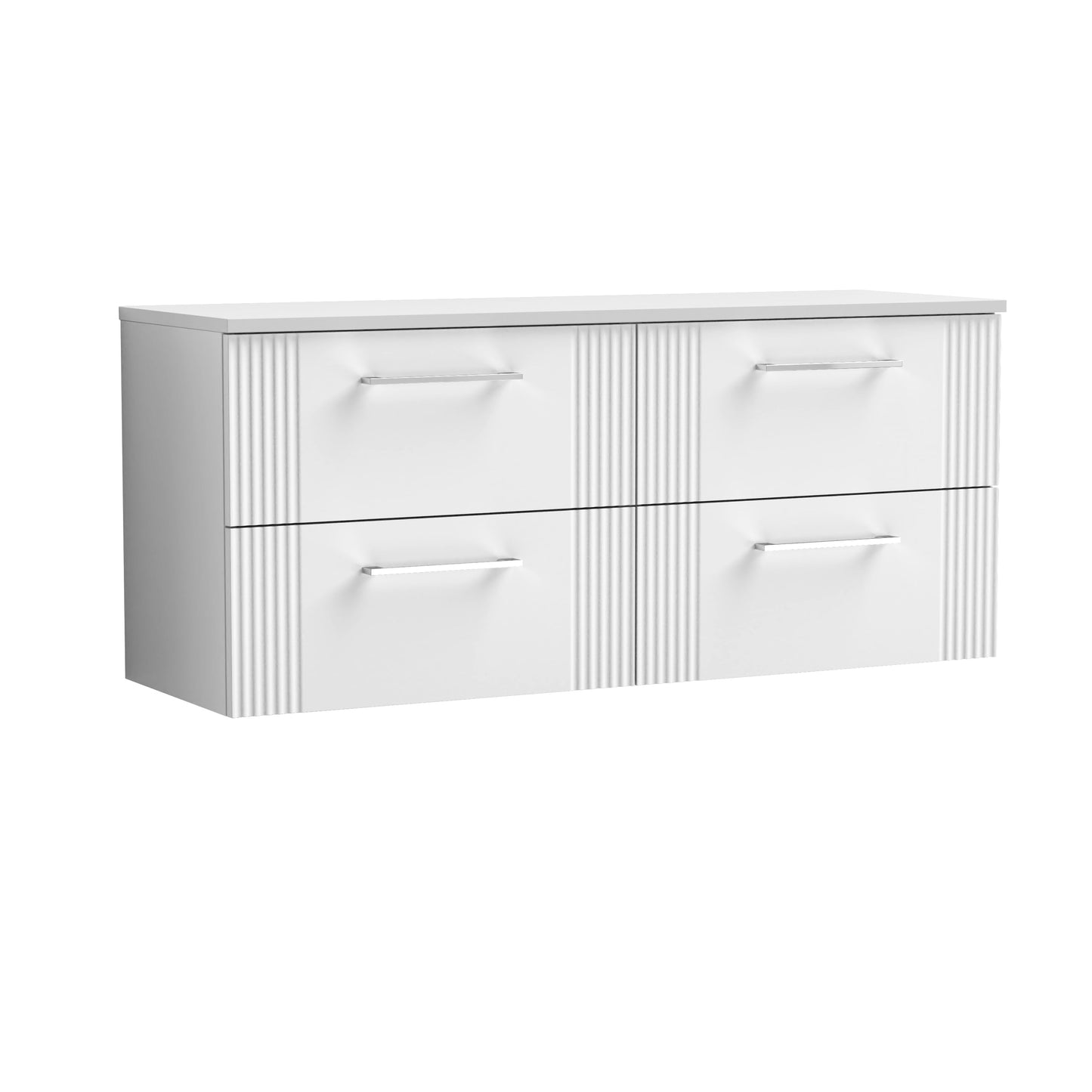 Nuie v1200 Wall Hung 4-Drawer Vanity & Basin/Worktop