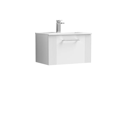 Nuie Deco 600mm Wall Hung Single Drawer Vanity & Basin