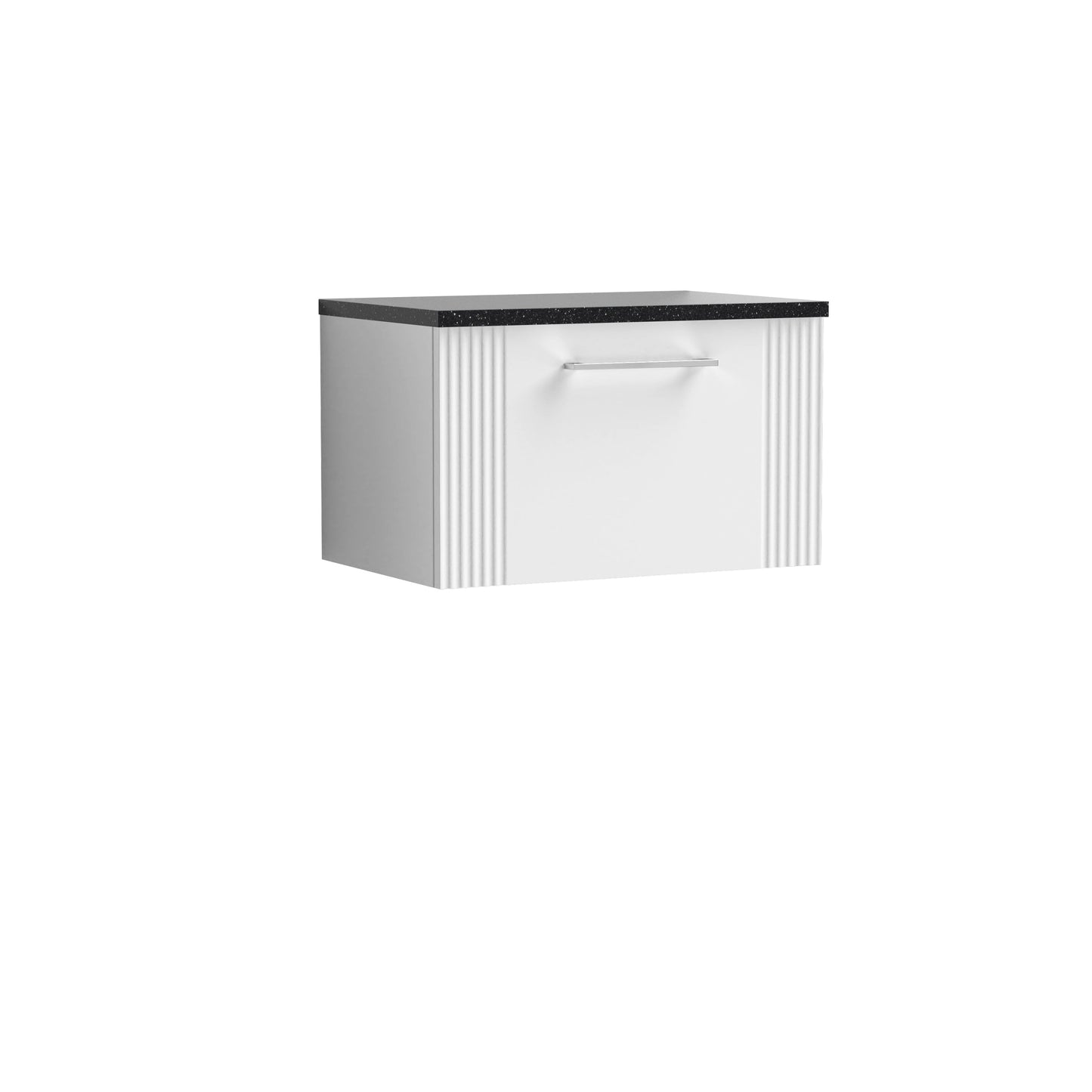 Nuie Deco 600mm Wall Hung Single Drawer Vanity & Worktop