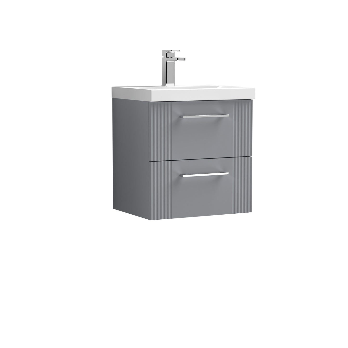 Nuie Deco 500mm Wall Hung 2 Drawer Vanity & Basin