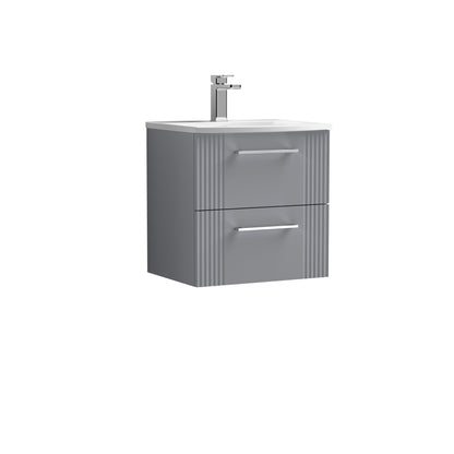 Nuie Deco 500mm Wall Hung 2 Drawer Vanity & Basin