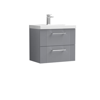 Nuie Deco 600mm Wall Hung 2 Drawer Vanity & Basin