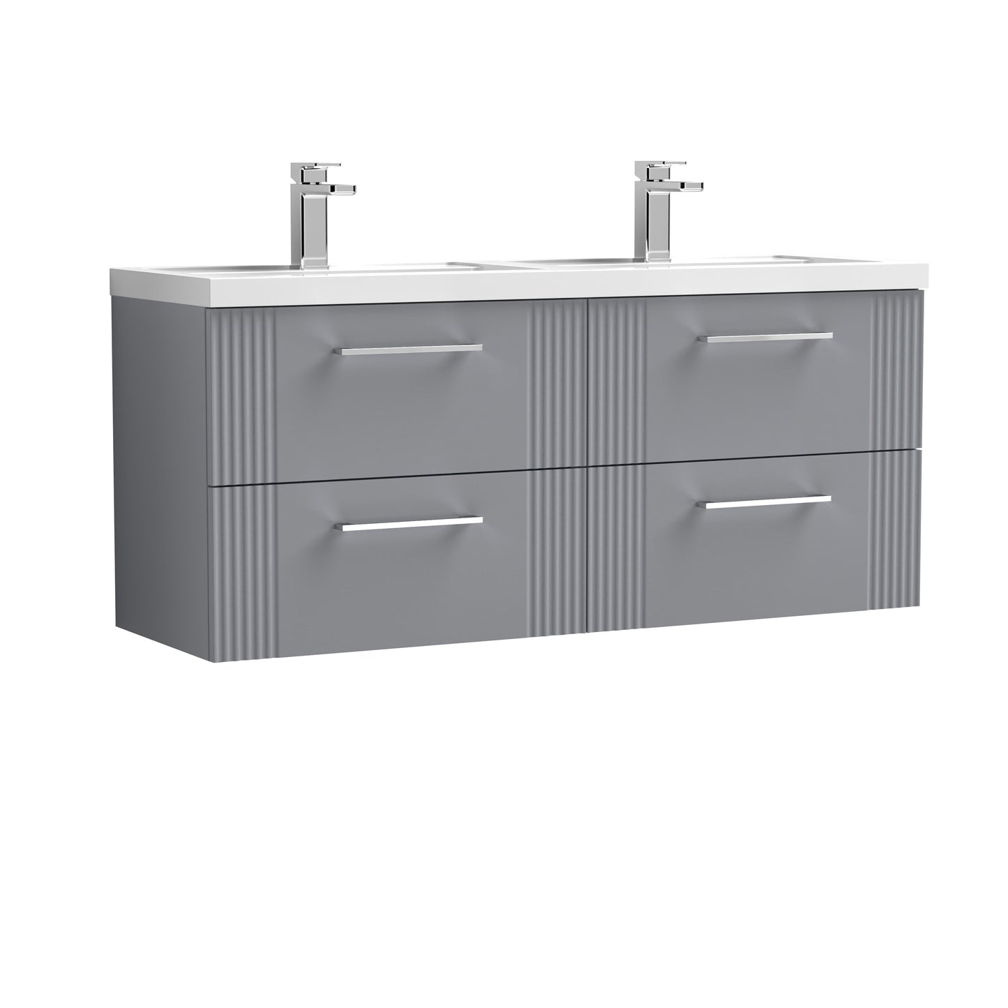 Nuie v1200 Wall Hung 4-Drawer Vanity & Basin/Worktop