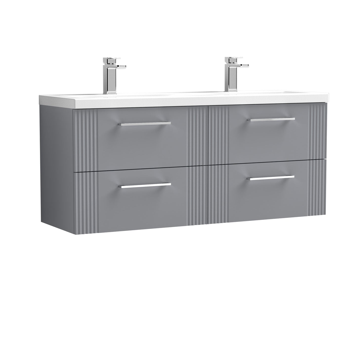 Nuie v1200 Wall Hung 4-Drawer Vanity & Basin/Worktop