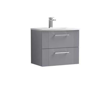 Nuie Deco 600mm Wall Hung 2 Drawer Vanity & Basin