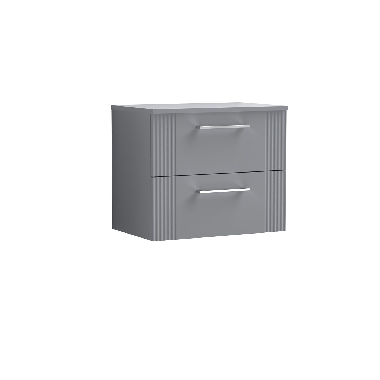 Nuie Deco 600mm Wall Hung 2 Drawer Vanity & Worktop