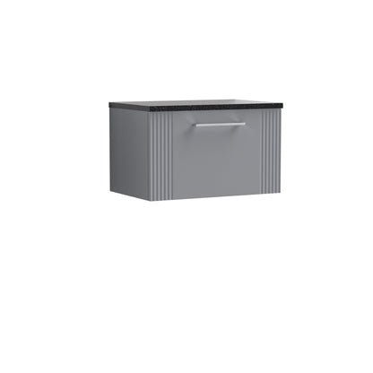 Nuie Deco 600mm Wall Hung Single Drawer Vanity & Worktop