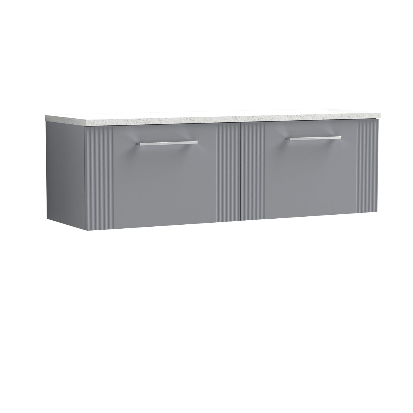 Nuie Deco 1200 Wall Hung 2-Drawer Vanity & Laminate Worktop