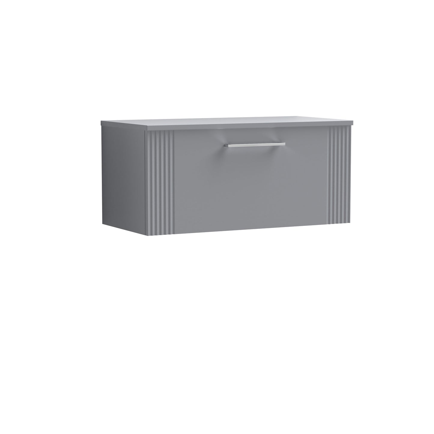 Nuie Deco 800mm Wall Hung Single Drawer Vanity & Basin/Worktop