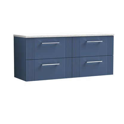 Nuie v1200 Wall Hung 4-Drawer Vanity & Basin/Worktop