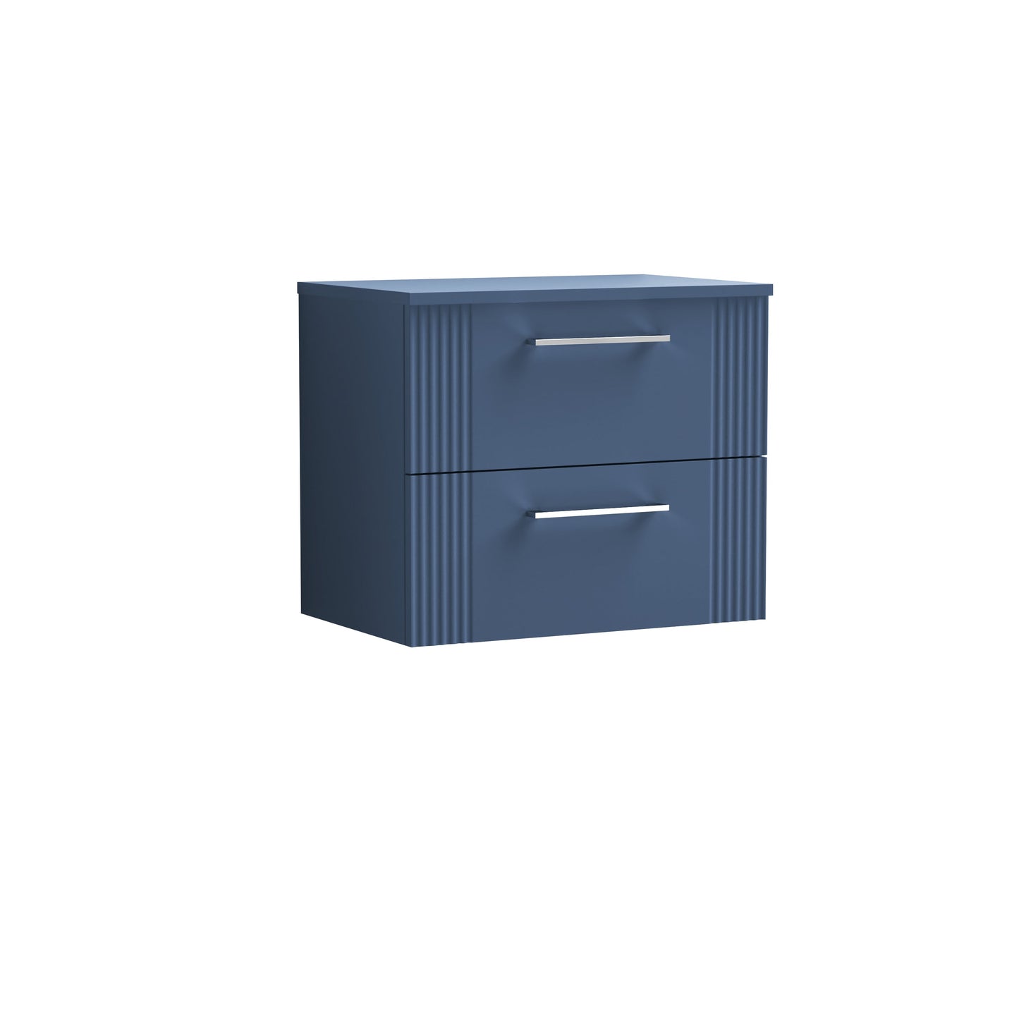 Nuie Deco 600mm Wall Hung 2 Drawer Vanity & Worktop