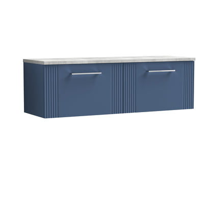 Nuie Deco 1200 Wall Hung 2-Drawer Vanity & Laminate Worktop