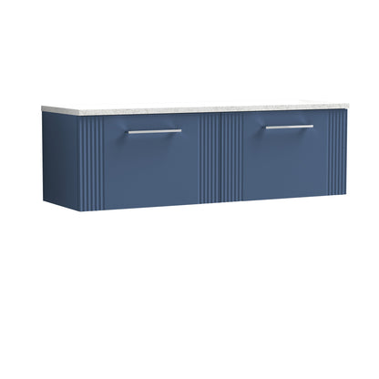 Nuie Deco 1200 Wall Hung 2-Drawer Vanity & Laminate Worktop