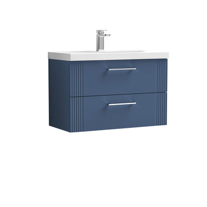 Nuie Deco 800mm Wall Hung 2 Drawer Vanity & Basin/Worktop