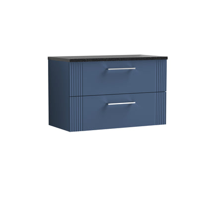 Nuie Deco 800mm Wall Hung 2 Drawer Vanity & Basin/Worktop