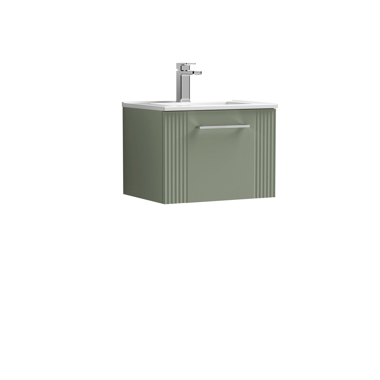 Nuie Deco 500mm Wall Hung Single Drawer Vanity & Basin