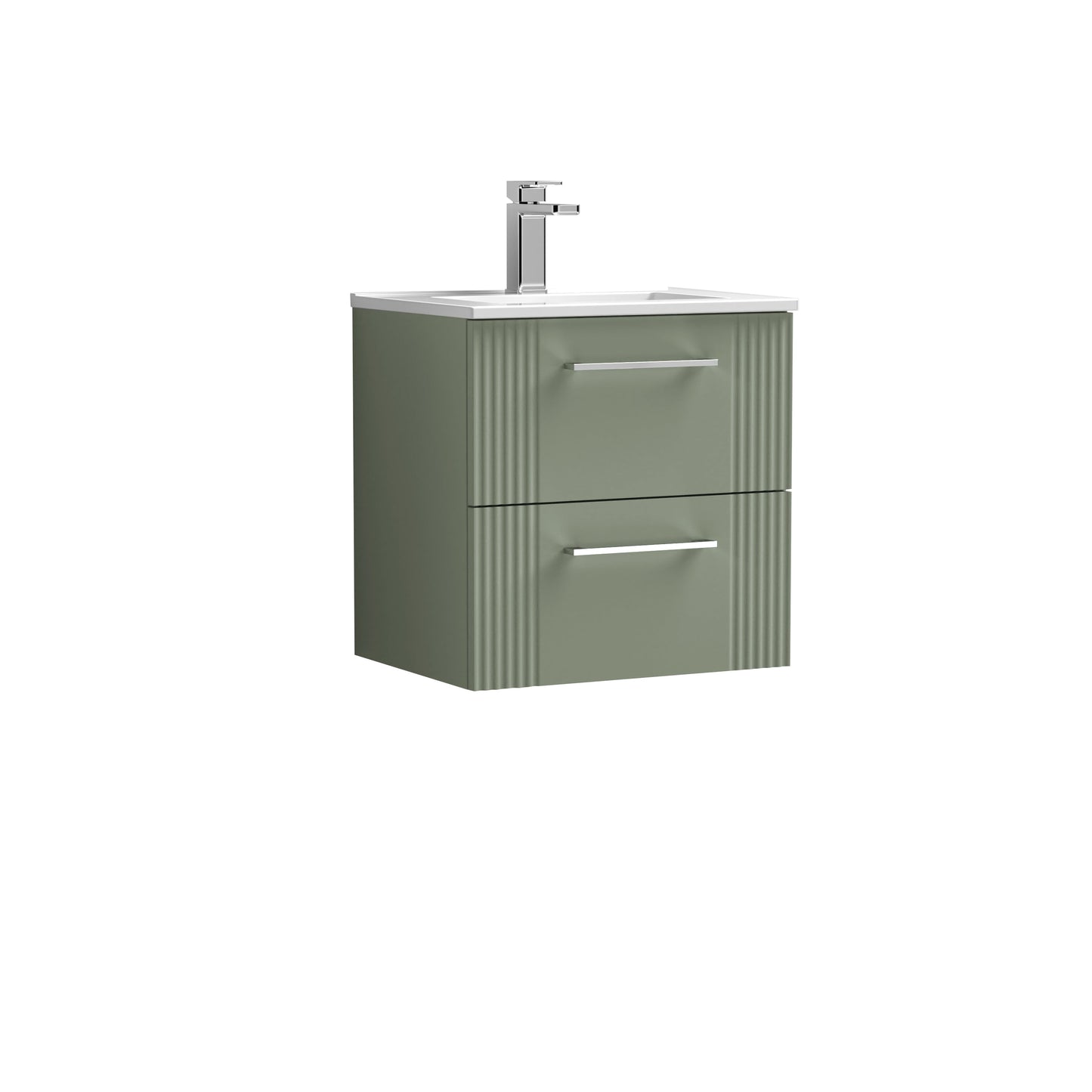 Nuie Deco 500mm Wall Hung 2 Drawer Vanity & Basin